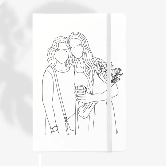 A5 Custom White Notebook