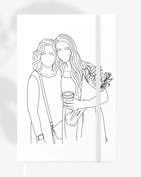 A5 Custom White Notebook