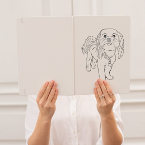 Alternative view of A5 Custom White Notebook