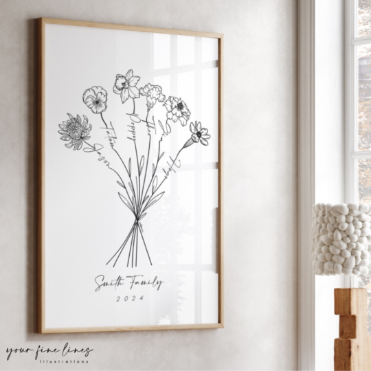 Family Birth Flowers