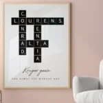 Family Scrabble Illustration