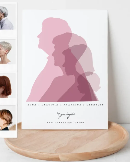 Generational Silhouette Illustration