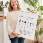 grandmother birthday gift personalised art
